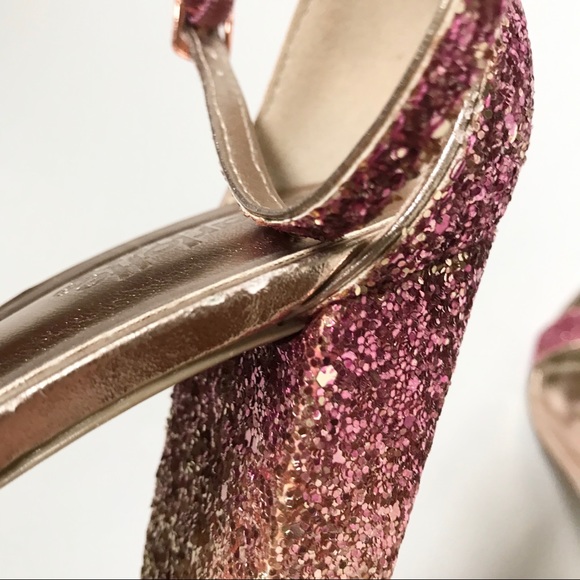 Charlotte Russe block heals pink and gold glitter - Picture 8 of 8